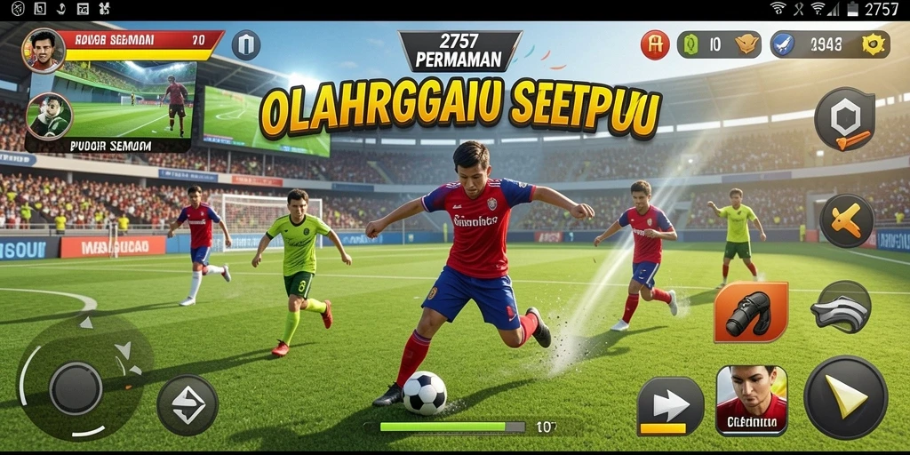 Screenshot gameplay 2757 dengan aksi olahraga yang seru.