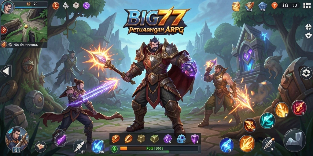 Tampilan spektakuler dari petualangan ARPG di BIG77.