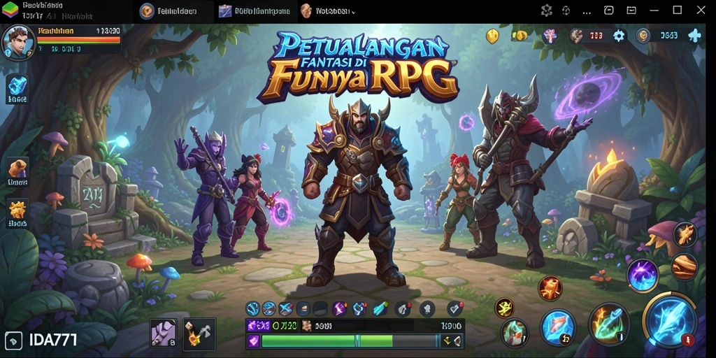 Tampilan gameplay menegangkan dari IDA777 yang menampilkan pertarungan epik.